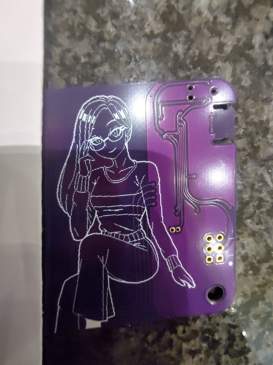 That commission was made to be printed on a circuit board. Here's what it looks like!
Picture by <a href="/sjsksndueb/">sjsksndueb</a> 

Any more info in commissions on DM!  #digitalart #pixelart #artcommission #commissions