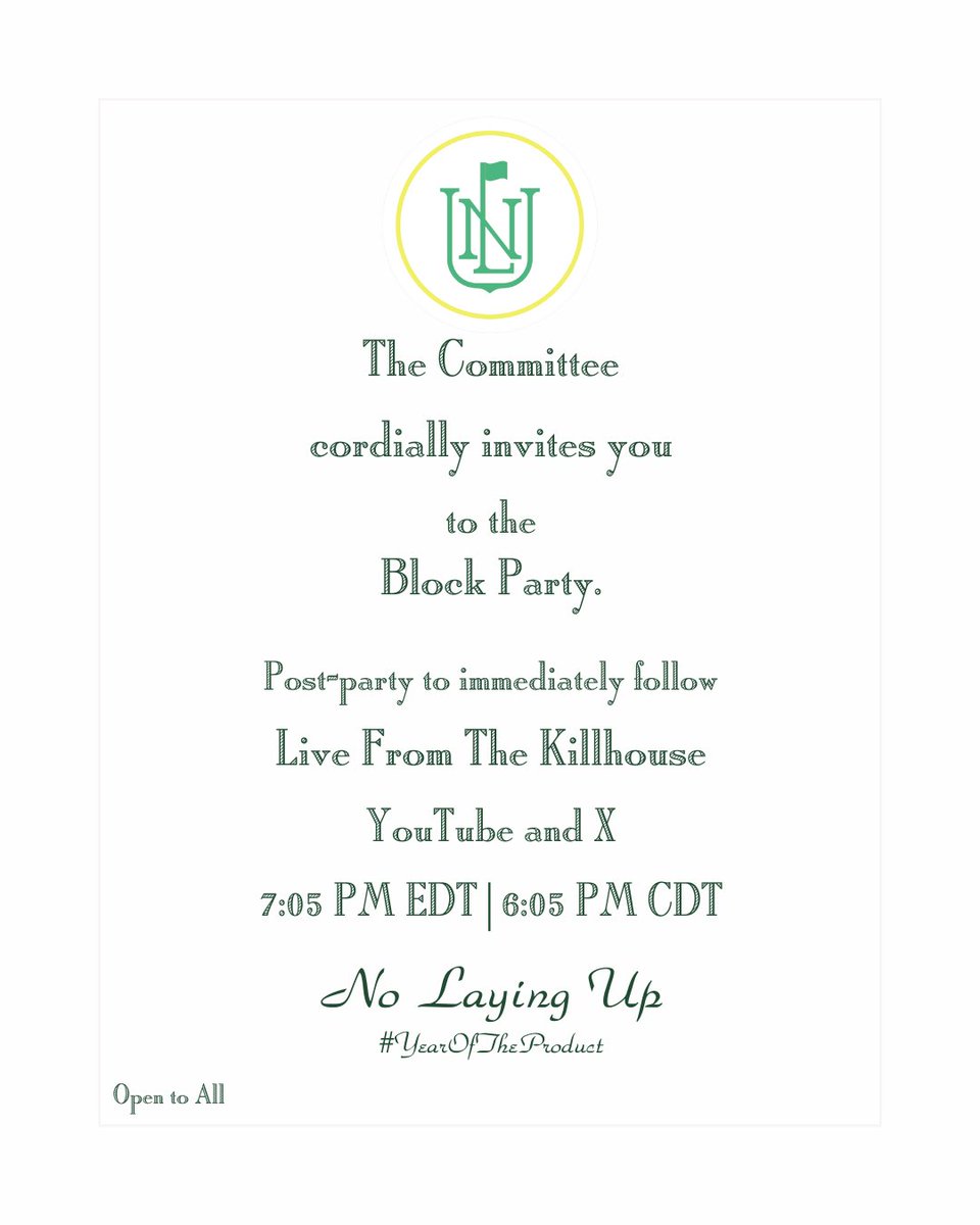 NoLayingUp's tweet photo. It’s almost time for the proceedings to begin.

Thanks to all who have joined us for a fantastic weekend of partying so far, here’s to another fabulous day at the Block Party.

Join us tonight when the action ends for the final Block Party edition of Live from the Killhouse, presented by @highnoonsunsips. 

RSVP below.