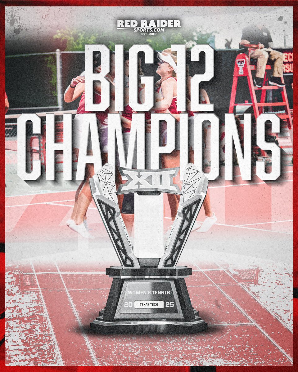 Texas Tech is your 2025 Women's Tennis Big 12 Champions! 🏆