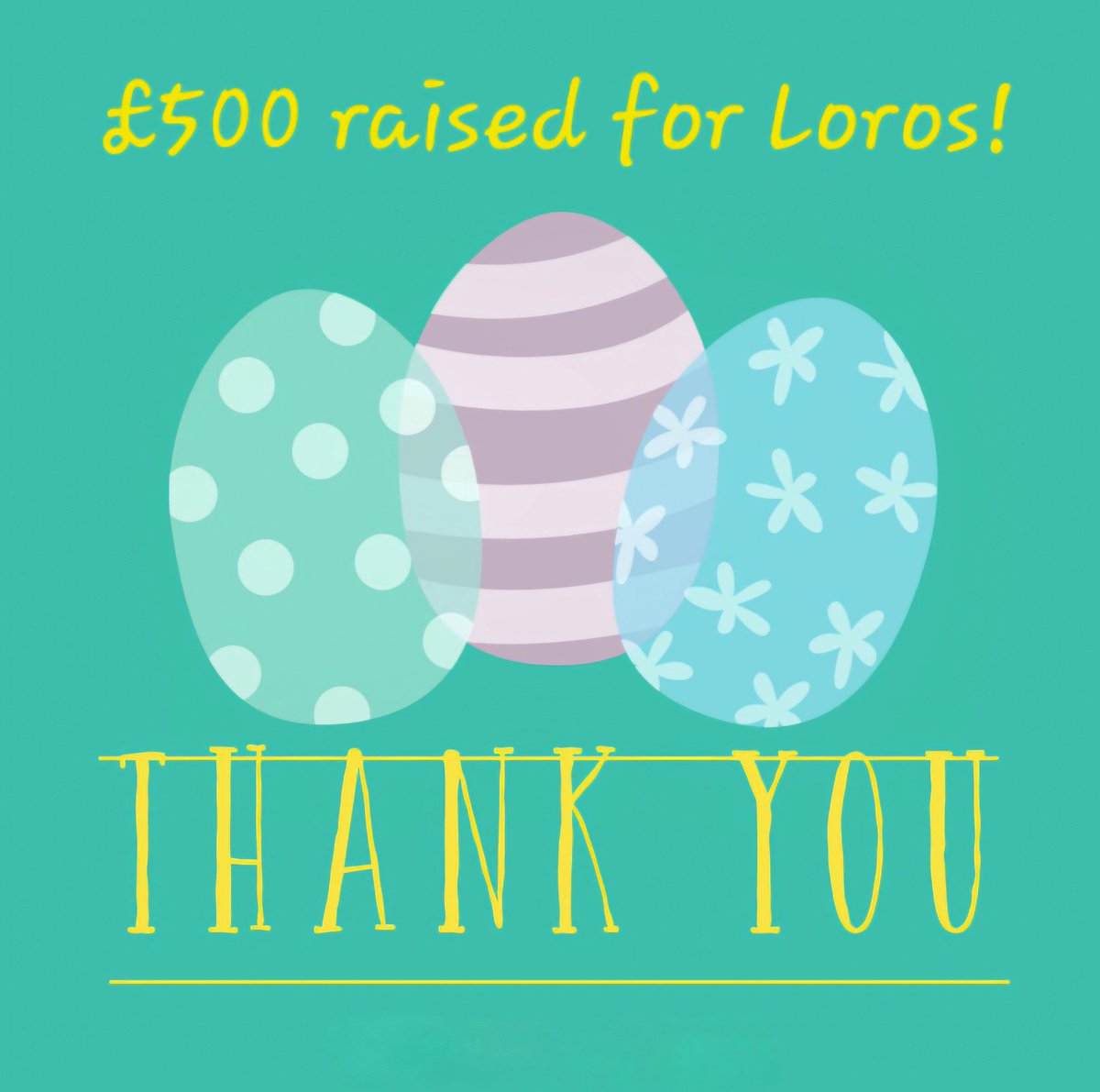A big THANK YOU to everyone that supported our Spring Fayre yesterday, and to the local schools who decorated gorgeous Easter trees. We raised a fabulous £500 for LOROS! Thank you!