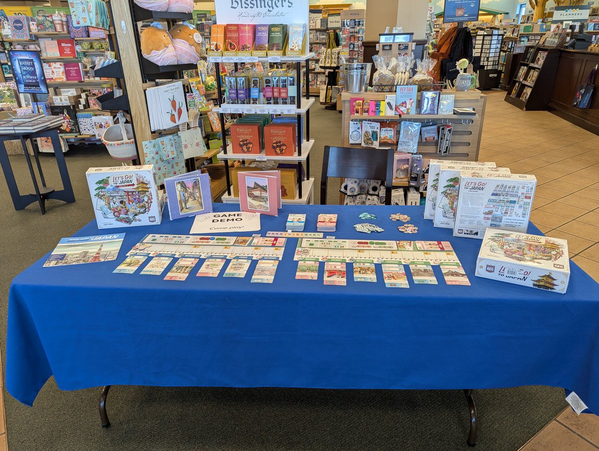 drewstees's tweet image. 🎲 Stop by Barnes &amp;amp; Noble in Lancaster, PA for a demo of Let's Go! To Japan 🎲 Running today from 2-5pm. This beautifully illustrated card drafting game from AEG has you planning and experiencing your dream vacation to Japan! 🧳🚝🍣⛩️

#boardgames
@alderac
@DexEnvoy