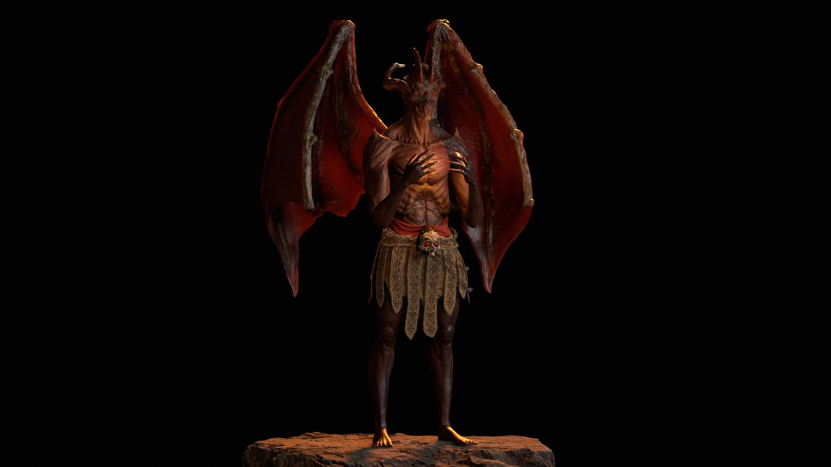 Sameer23artist's tweet photo. 🔥 AAA Game Character – Creature Design 🔥
Created this demonic creature for a client’s upcoming AAA game. From anatomy to wings and accessories, bring their dark fantasy world to life.

#AAACharacter #GameArt #CreatureDesign #3DModeling #FantasyCreature #CGI #ZBrush #GameDev https://t.co/rPArcBakSM