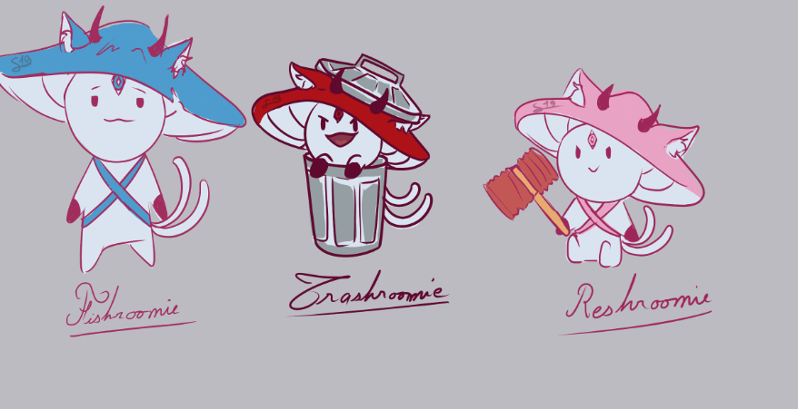 ViioletR's tweet photo. And for those of you who find the concept of the Shroomie cute, from now on; if you sub, or renew a current sub to my channel, you will be offered a little shroomsona doodle of your own! Like the three drawn today during the stream! A huge thanks to them for the support! https://t.co/tKKW83ZgC3
