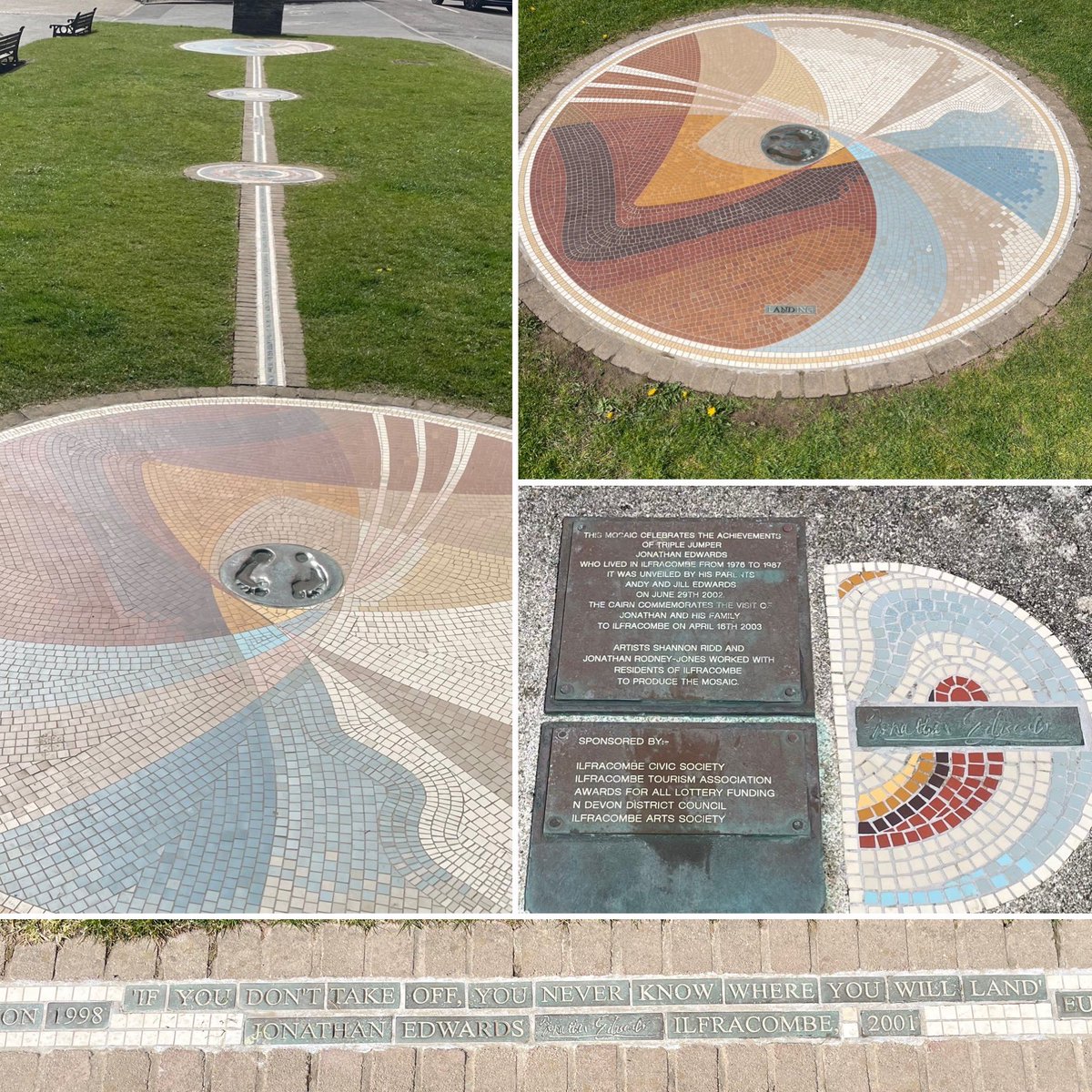 Seeing this made my day: a fantastic artwork and representation of how far Jonathan Edwards could triple jump (18.29m if you are asking, and you’re doing well if you can long jump his hop!). His world record is approaching 30 years old.