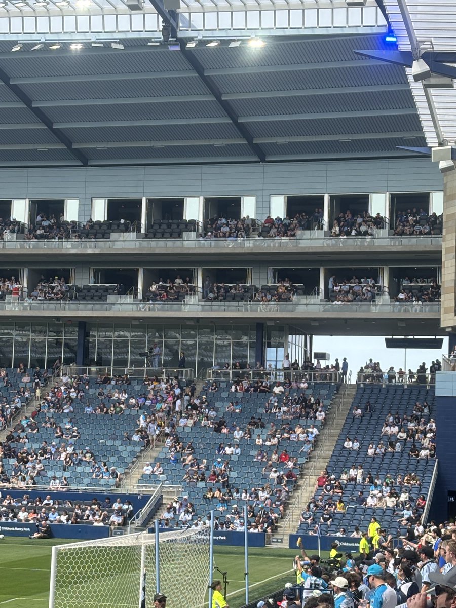 Mike Hendricks ↙️ (@kcmikehendricks) on Twitter photo Good crowd but no sellout today  <a href="/cmpark/">Children's Mercy Park</a> Good crowd but no sellout today  <a href="/cmpark/">Children's Mercy Park</a>