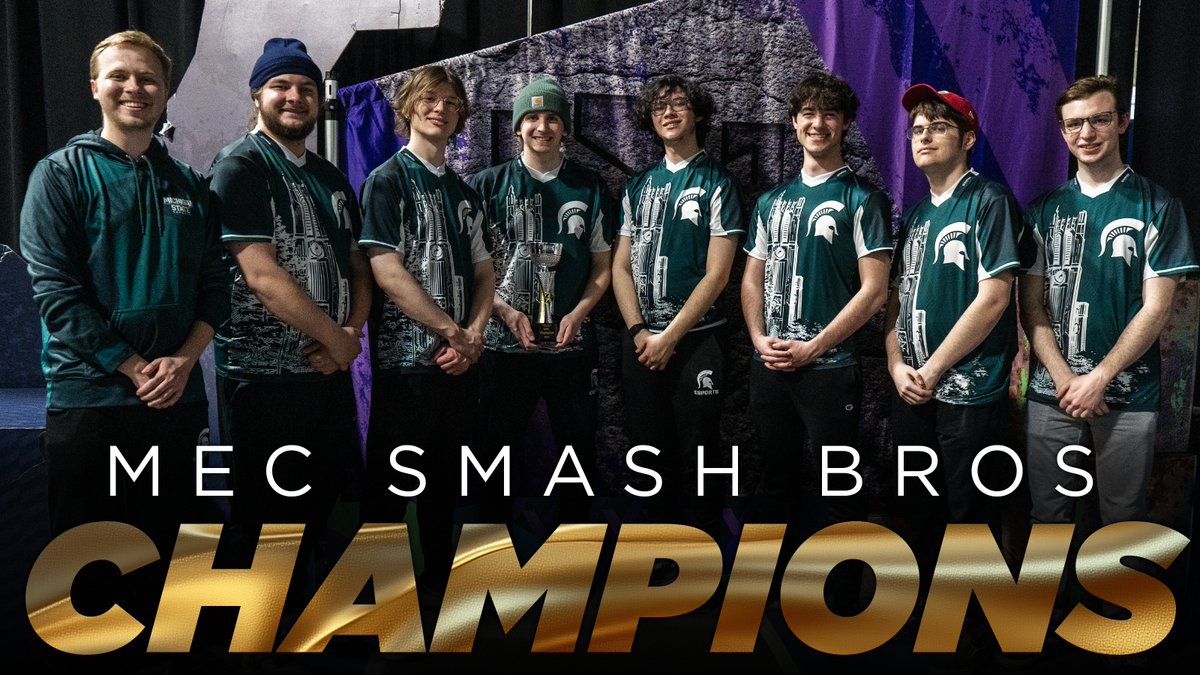 🏆 VICTORY FOR MSU 🏆

Michigan State Smash B team sweeps the <a href="/MidwestEC/">Midwest Esports Conference</a> playoffs without dropping a game in the postseason!