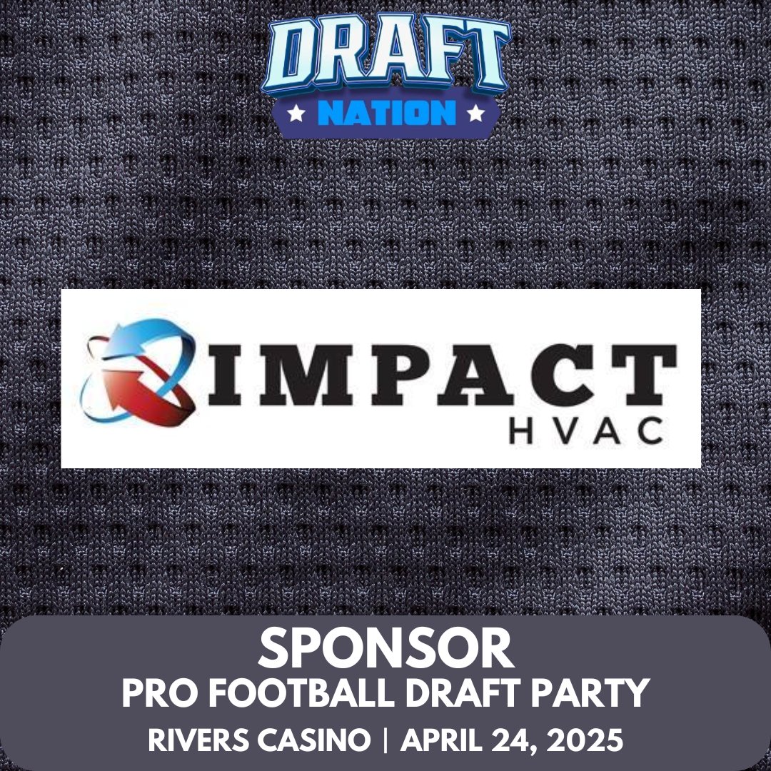realdraftnation's tweet photo. We’d like to express our gratitude to a sponsor of the Pro Football Draft Party - Impact HVAC. Thank you.
“For all your Heating and Cooling needs… Family owned and operated.”
Tickets available for the draft party:
https://t.co/kqbpyjmq74
#NFL #draftnation #pittsburgh #NFLdraft #NFLDraft2025