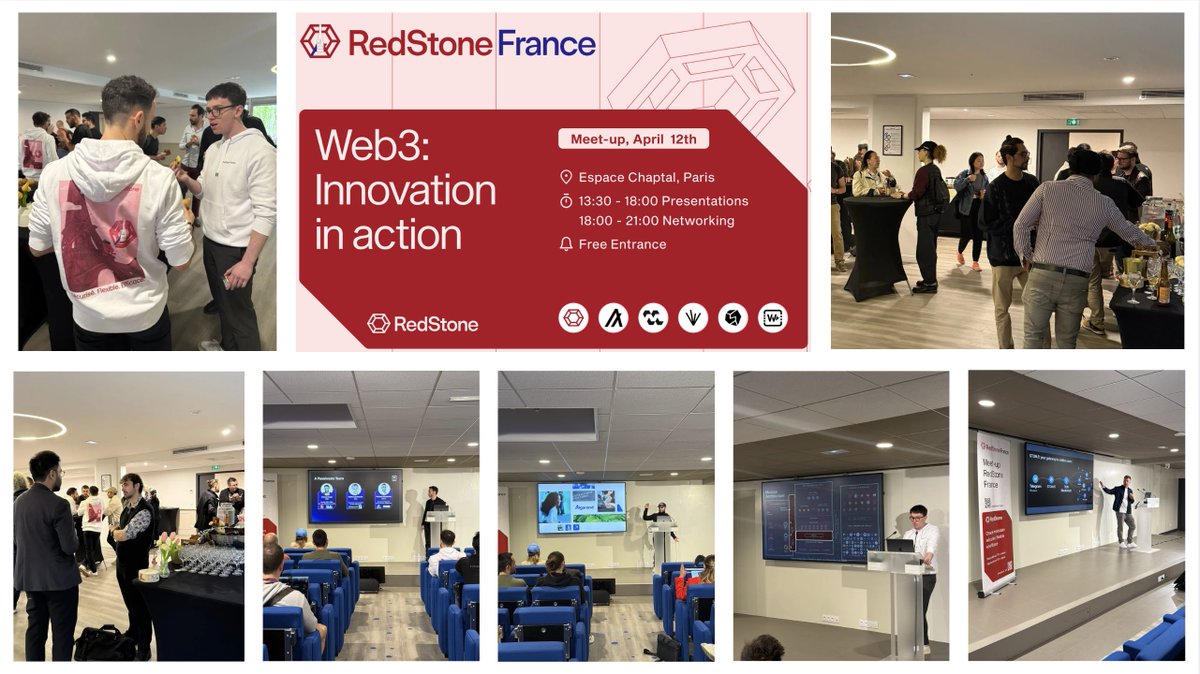 redstone_defi's tweet image. 🇫🇷 RedStone France Meetup Summary

What happens when a group of Miners decide to start a local RedStone Community? Let&apos;s check on the RedStone France Example.

But I can tell you - it&apos;s pure magic 👇