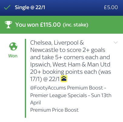 FootyAccums's tweet image. 👀 £100 CASH GIVEAWAY TO CELEBRATE ANOTHER WINNER!!!!

👊 TO ENTER: 

1️⃣ LIKE THIS POST
2️⃣ REPOST THIS POST
3️⃣ COMMENT ON THIS POST
4️⃣ FOLLOW @FootyAccums 

🤝 We'll pick out TWO winners in the morning. 

❤️ GOOD LUCK!