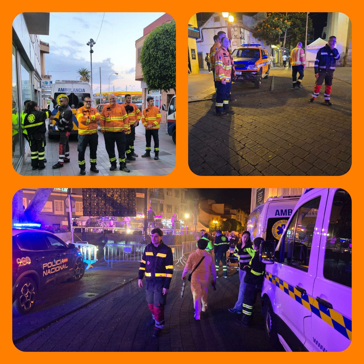 En la tarde noche de ayer,
Participamos en el servicio preventivo
Telde Cambia la Hora