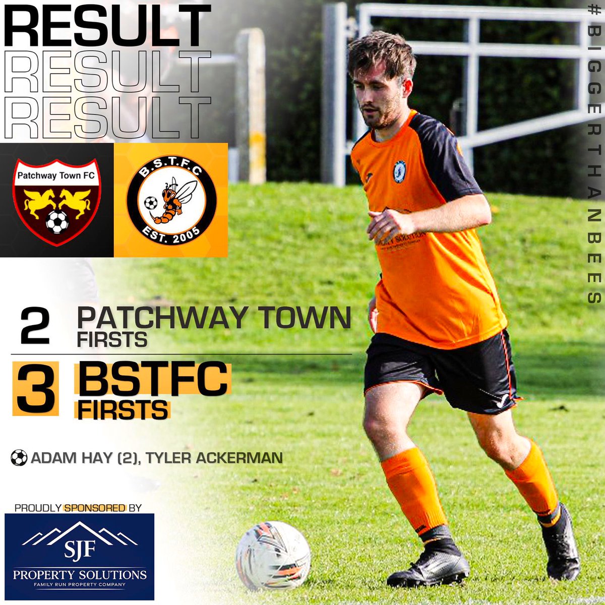 BSTFC (@bstfc) on Twitter photo RESULTS
<a href="/patchwaytownfc/">Patchway Town FC</a> 2-3 BSTFC
Adam Hay β½οΈβ½οΈ
Tyler Ackerman β½οΈ
First Team went in at HT 2-0 down in their basement battle, but came out firing in the 2nd half and scored 3 in the last 30 mins to secure the points. RESULTS
<a href="/patchwaytownfc/">Patchway Town FC</a> 2-3 BSTFC
Adam Hay β½οΈβ½οΈ
Tyler Ackerman β½οΈ
First Team went in at HT 2-0 down in their basement battle, but came out firing in the 2nd half and scored 3 in the last 30 mins to secure the points.