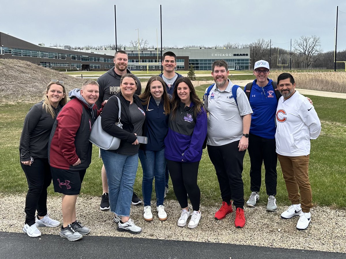 <a href="/BearsOutreach/">Chicago Bears</a> Northern Lake County Conference is well represented today at Halas Hall for the Girls Flag Football clinic!! <a href="/Sequoits/">Antioch High School</a> <a href="/Go_LCHS_Eagles/">Lakes Athletics</a> <a href="/AthleticsRL/">Round Lake Athletics</a> <a href="/GoWHSAthletics/">WHS Athletics</a>