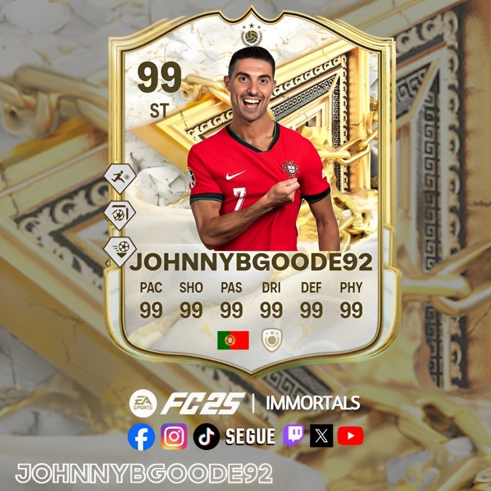 WHAT IF...? 🤯🔥

🇸🇪 ZLATAN IBRAHIMOVIĆ IMMORTALS 🐐🎮

Seria épico... ou pura loucura? 😈🦁

#fc25 #easports #ultimateteam #zlatan #ibrahimovic #immortals #whatif #streamer #johnnybgoode92
