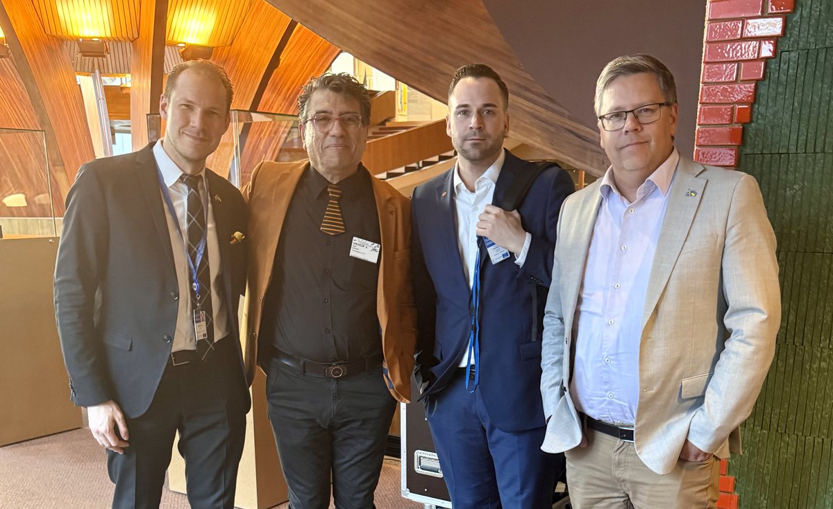 Inspiring Conversation <a href="/SalamSarhan/">Salam Sarhan</a> and Swedish Lawmakers <a href="/MarkusWiechel/">Markus Wiechel</a>, <a href="/riksdagsmattias/">Mattias Jonsson</a> #Kristoffer_Lindberg, exploring prospects for our global mission. <a href="/PACE_Equality/">PACE_Equality</a> <a href="/GiulioTerzi/">Giulio Terzi</a> <a href="/NaguibSawiris/">Naguib Sawiris</a> <a href="/moamersi/">Mohamed Amersi</a> <a href="/AntonioStango/">Antonio Stango</a> @andrea_cangin <a href="/gustafgothberg/">Gustaf Göthberg</a> <a href="/rampi/">Roberto Rampi</a> <a href="/sundberg_ulrika/">Amb. Ulrika Sundberg</a>