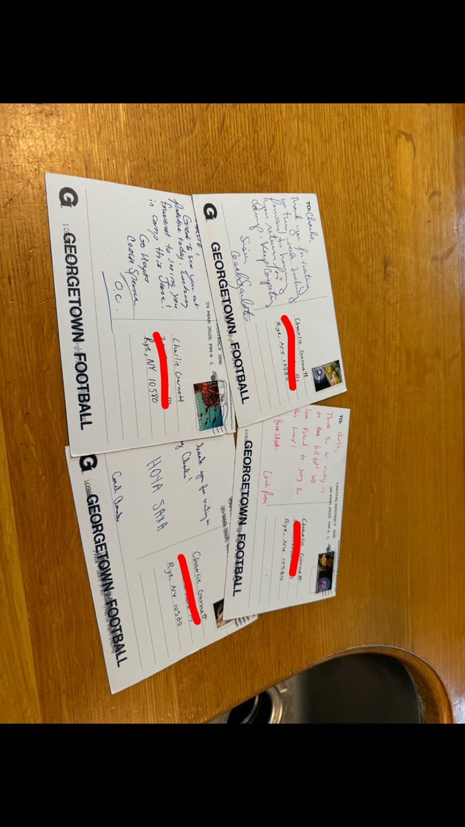 Thank you <a href="/HoyasFB/">Georgetown Football</a> for the love! 

<a href="/coachsgarlata/">Coach Sgarlata</a> <a href="/CoachRSpence/">Robert Spence</a> <a href="/CoachPartin/">Joey Partin</a> <a href="/CoachAmoako/">Coach Stephen Amoako</a> <a href="/CoachRamey_/">Gary Ramey Jr.</a>