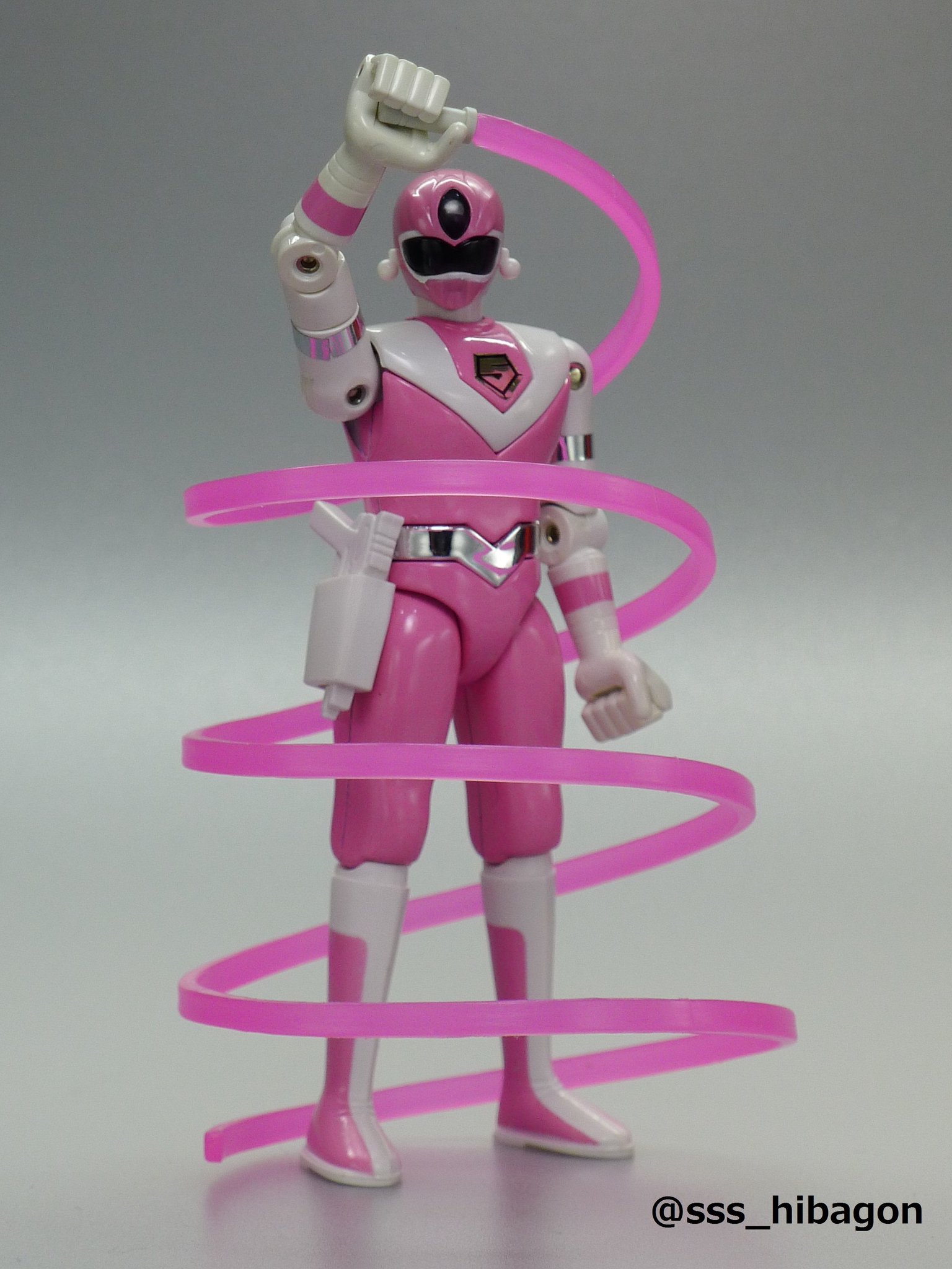 超合金】光戦隊マスクマン ピンクマスク フィギュア 1987年 光戦隊