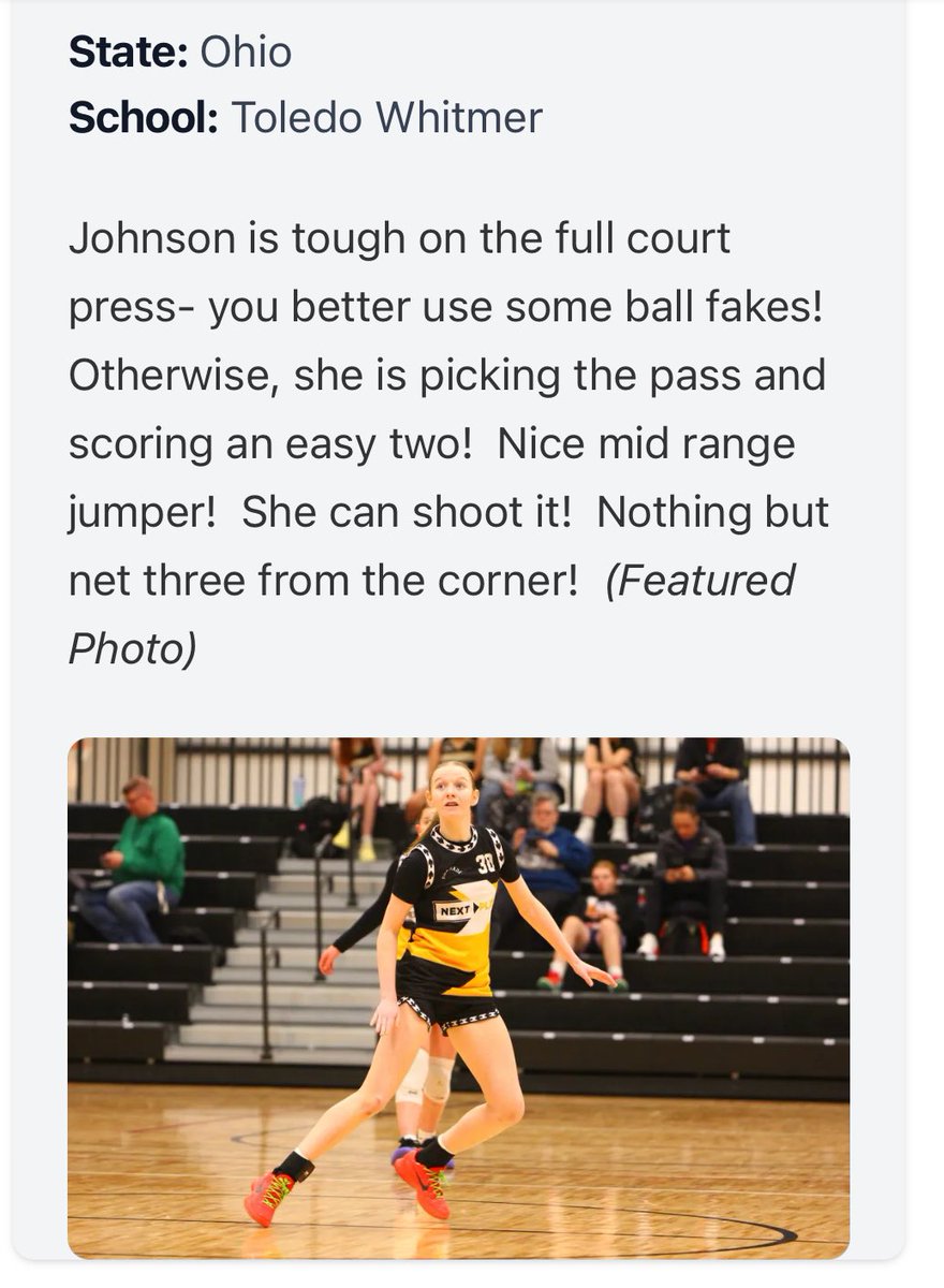 Nice ✍️📝 on <a href="/AdalynJ30/">Adalyn Johnson</a> and Olivia Welch from <a href="/PGH_Ohio/">Prep Girls Hoops Ohio</a> with their AAU teams <a href="/NextPlay_AAU/">Niki McCoy</a>. #GOPANTHERS