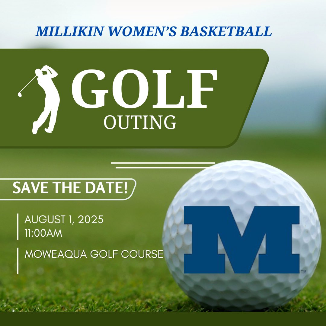 🚨BIG BLUE FANS 🚨 Save the date for this year’s Annual Golf Outing!!! Friday, August 1, 2025 at Moweaqua Golf Course! 

Registration to come out in April! We hope to see you there!! 

GO BIG BLUE!!!