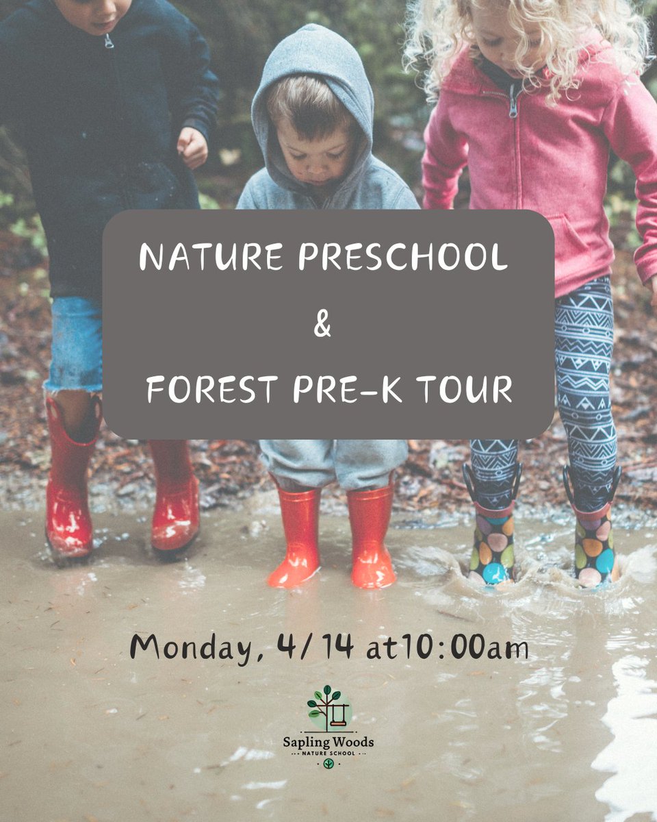 SaplingWoodsNS's tweet photo. Curious about our campus and eager to explore our Nature Preschool and Forest Pre-K programs? Come visit us TOMORROW, Monday, February 24th at 10:00am! Registration is required. Visit our website to sign up: https://t.co/W6Vs9hTCwN #SaplingWoods #NaturePreschool #OutdoorLearning https://t.co/ufWUgQGUhP