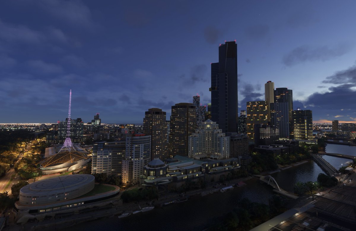 captainab_'s tweet photo. You would think these photos are of Melbourne but did you know they were shot in MSFS 2024? Amazing! ✈️ https://t.co/O9jVtL0a8x