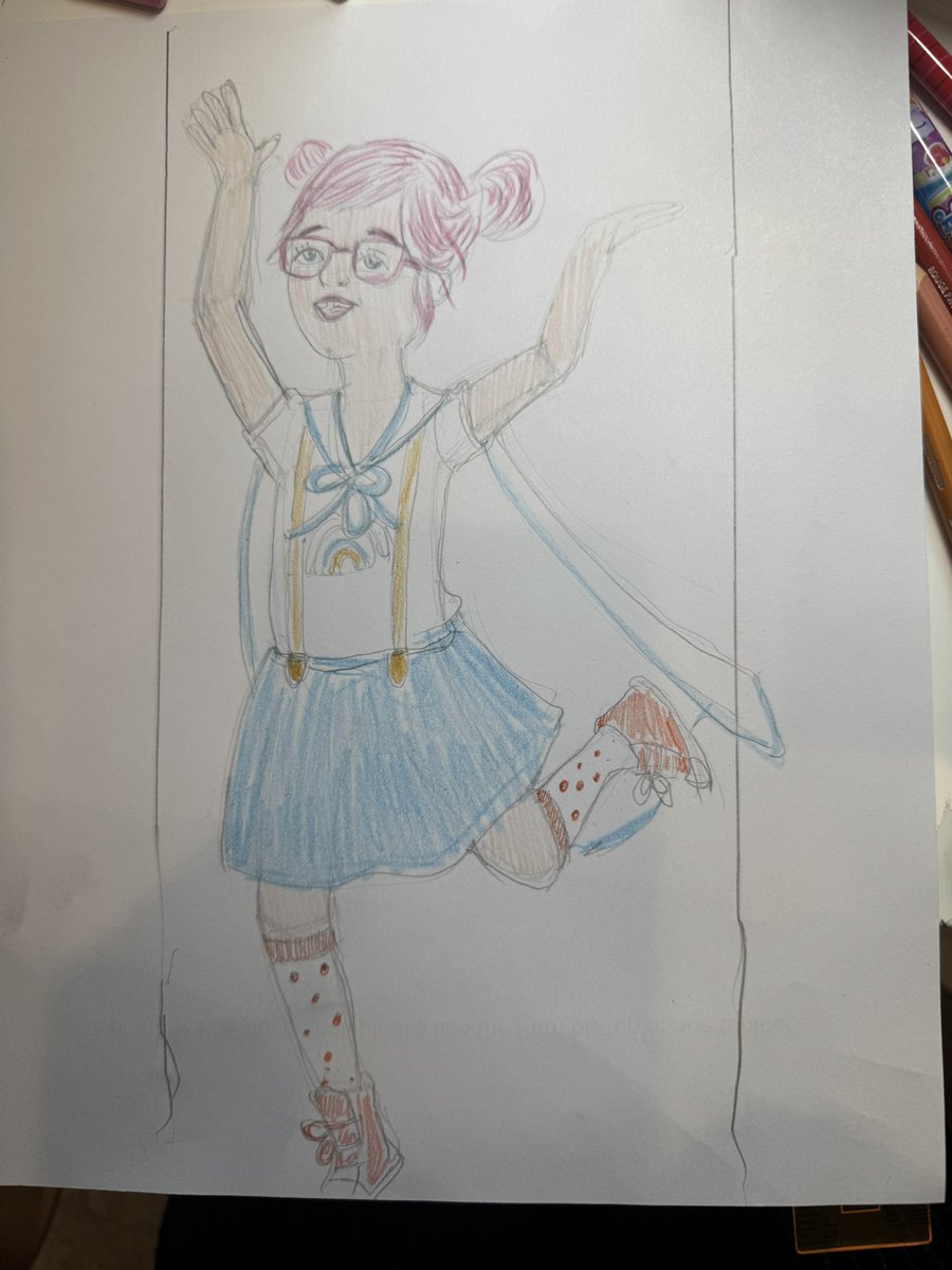 d_ijk_stra's tweet image. 일요일 이른 아침부터 별이와 나란히 앉아 what should darla do 캐릭터들을 그렸다. #별이육아 #별이그림 #내가그림