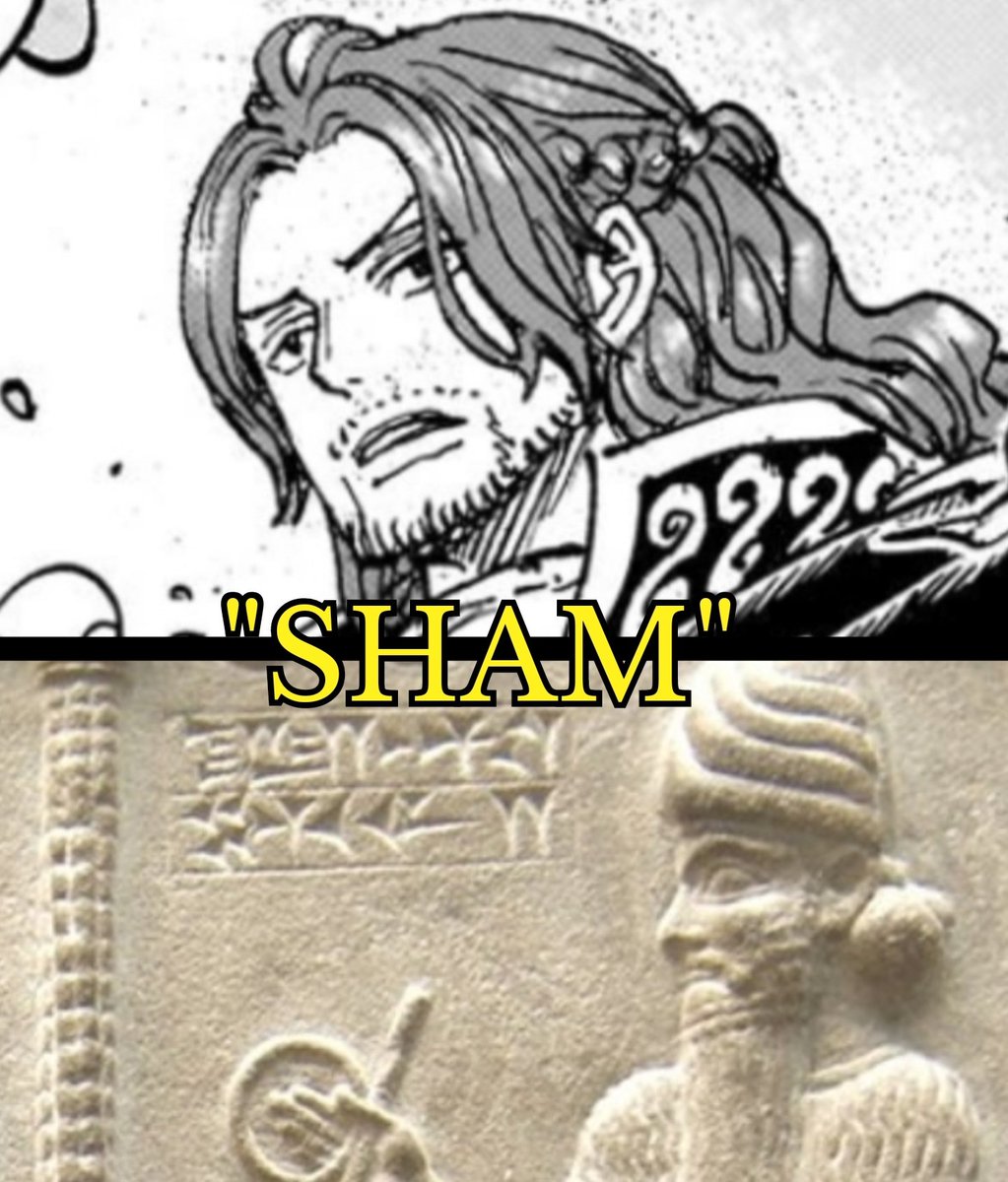 #ONEPIECE

In my Opinion, Oda-Sensei named SHAMROCK [シャムロック] after SHAMASH [シャマシュ], the Ancient Mesopotamian SUN GOD!

IMU - BIG BANG 🎆
SHAMROCK - SUN ☀️
GARLING - MOON 🌙
SATAN - SATURN 🪐
NASU - VENUS ♀️
PETER - JUPITER ♃
WARCURY - MERCURY ☿️ MARCUS - MARS 🔴