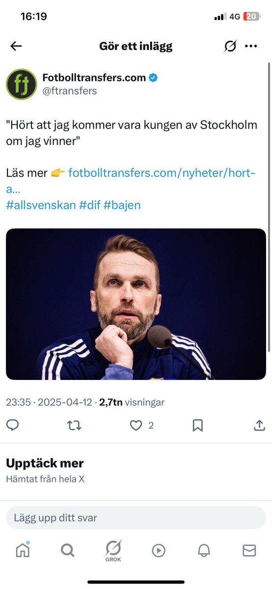 EvolOhman's tweet photo. @BajenAdam Kungen av sthlm har talat! https://t.co/7AiQwrwZ68