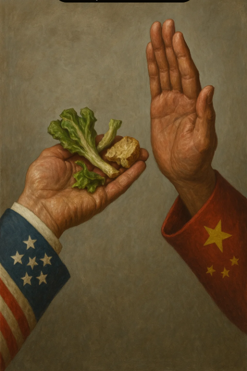chrisminghung's tweet photo. Beijing's take on the US tariff easing: "A small step." Translation: We're not buying it. This whole "duideng guanshui" (countervailing tariff) charade has been a disaster, and these scraps don't cut it. Time for Washington to get real. #TradeFail #ChinaTrade #USWeakness https://t.co/AvTUlzJYrv