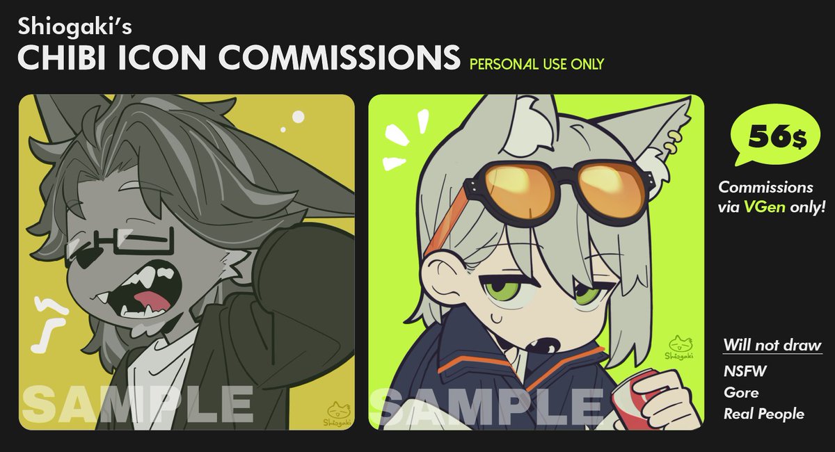 AstroSalt's tweet image. Coms open! I'll be taking 2 slots for now to test out.
It won't be a first serve first get, so please do take your time reading the ToS and description 🙏

vgen.co/shiogaki