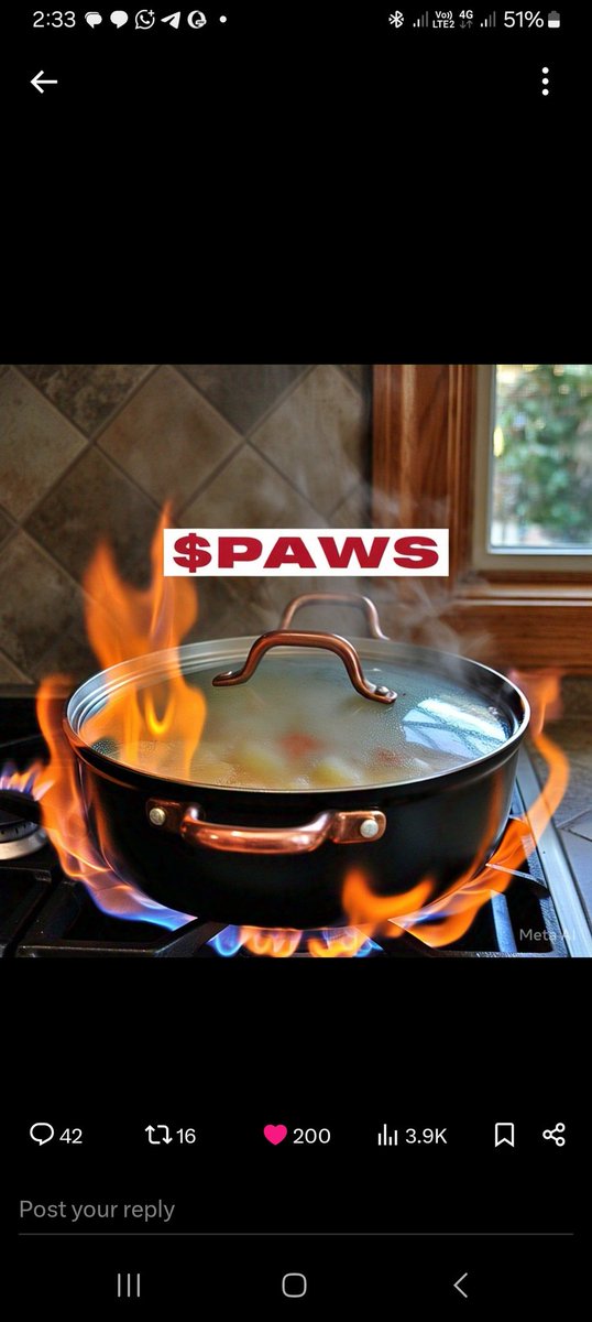 CRYPTO WORLD. Live (@cryptoworldl360) on Twitter photo <a href="/PawsUp_Powered/">PAWS Power</a> PAWS is COOKING very Hard...
The funny Part of it is that We Don't know what is inside ๐
Are you READY to EAT ANYTHING YOU SEE INSIDE ๐
But I strongly Believe that the Content inside is....
USDT not DUST.
Who is with me๐ค ๐๐ฏ <a href="/PawsUp_Powered/">PAWS Power</a> PAWS is COOKING very Hard...
The funny Part of it is that We Don't know what is inside ๐
Are you READY to EAT ANYTHING YOU SEE INSIDE ๐
But I strongly Believe that the Content inside is....
USDT not DUST.
Who is with me๐ค ๐๐ฏ