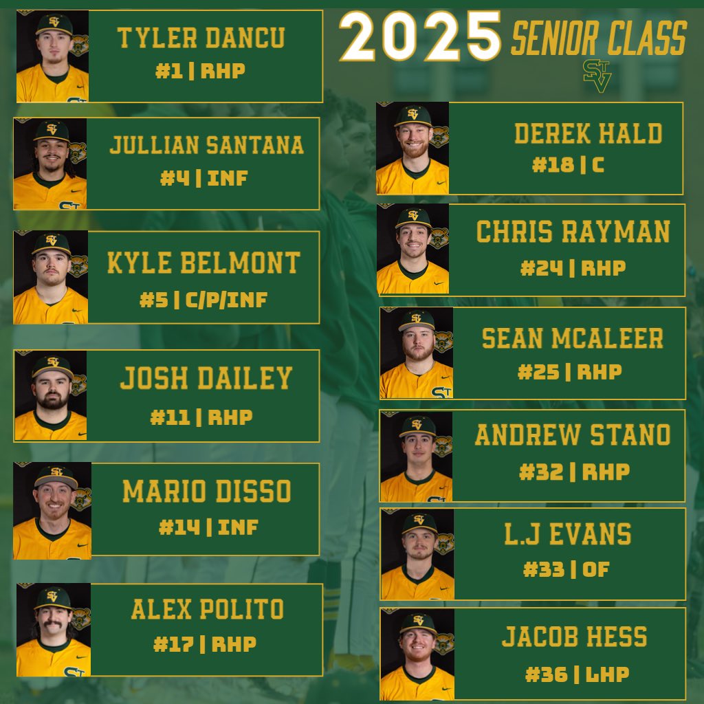 🚨It’s Senior Day! Today we honor 12 seniors on the Bearcat baseball team. Congratulations to these men and their accomplishments! We cannot be more proud of their success in the classroom and on the field! 🐻⚾️