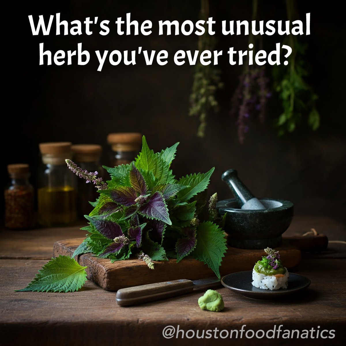 htxfoodfanatics's tweet image. 🌿 Some herbs are classics, others are just... unexpected! What’s the most unusual one you’ve tried?
#HerbLover #CookingExperiments #UnusualEats #TastyOrWeird #HoustonEats #FlavorBoost #TrySomet