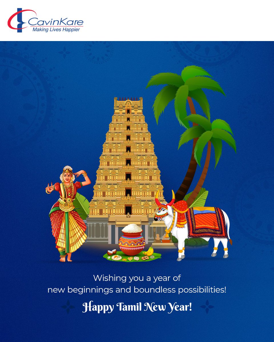 Here’s to a year of new beginnings, shared success, and meaningful moments.

Wishing you a joyful Tamil New Year filled with opportunities for Making Lives Happier. 🌾✨

#HappyTamilNewYear #CavinKare #MakingLivesHappier