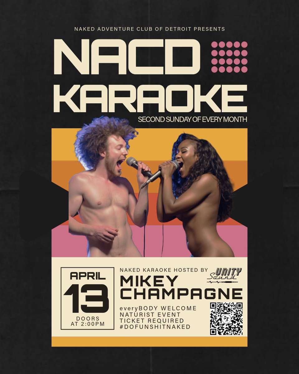 Today’s the day! NACD Karaoke time! eventbrite.com/cc/bareoke-nak… #nakedkaraoke #NACDkaraoke #dofunshitnaked #detroitkaraoke #karaokedetroit #bodypositive