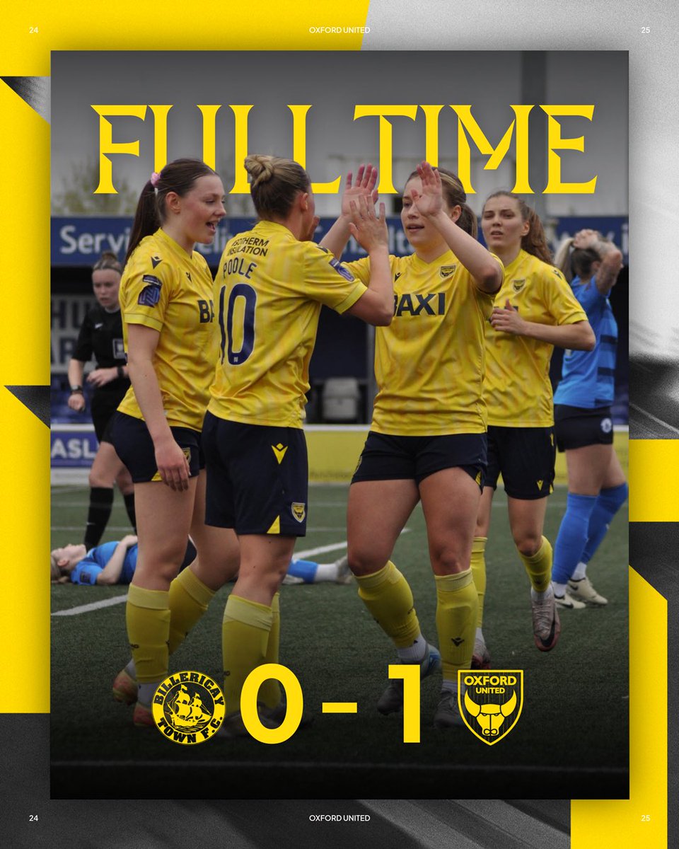 FULL TIME!

Oxford take all three points on the road

🔵 0-1 🟡 90+5' | #OUWFC