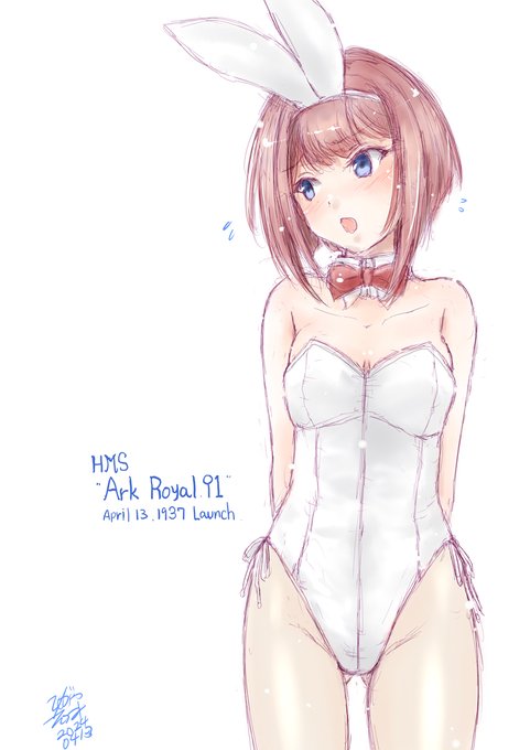 アーク「なんか…色々心細い衣装…だな?😓」
#艦これ版深夜の真剣お絵描き60分一本勝負 
#艦これ版真剣お絵描き60分一本勝負_20250413
#アークロイヤル進水日 