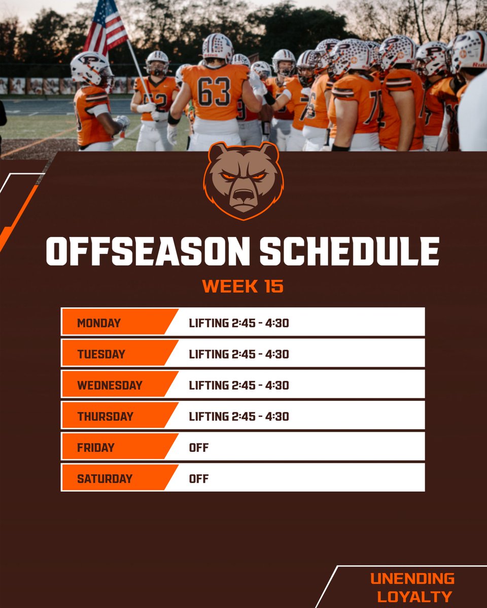 Week 15 of the offseason starts tomorrow. Go Bruins!