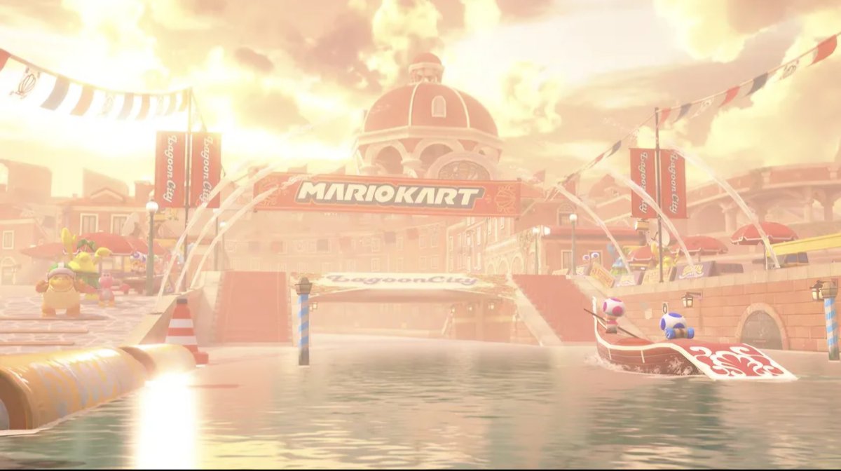MarioKartActu's tweet image. Cité Fleur-de-sel vous accueille sous ses airs de Venise 🛶 #MarioKartWorld