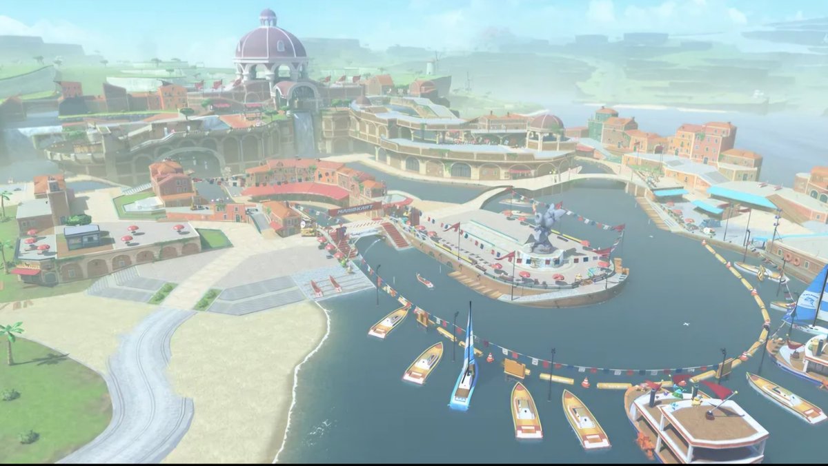 MarioKartActu's tweet image. Cité Fleur-de-sel vous accueille sous ses airs de Venise 🛶 #MarioKartWorld