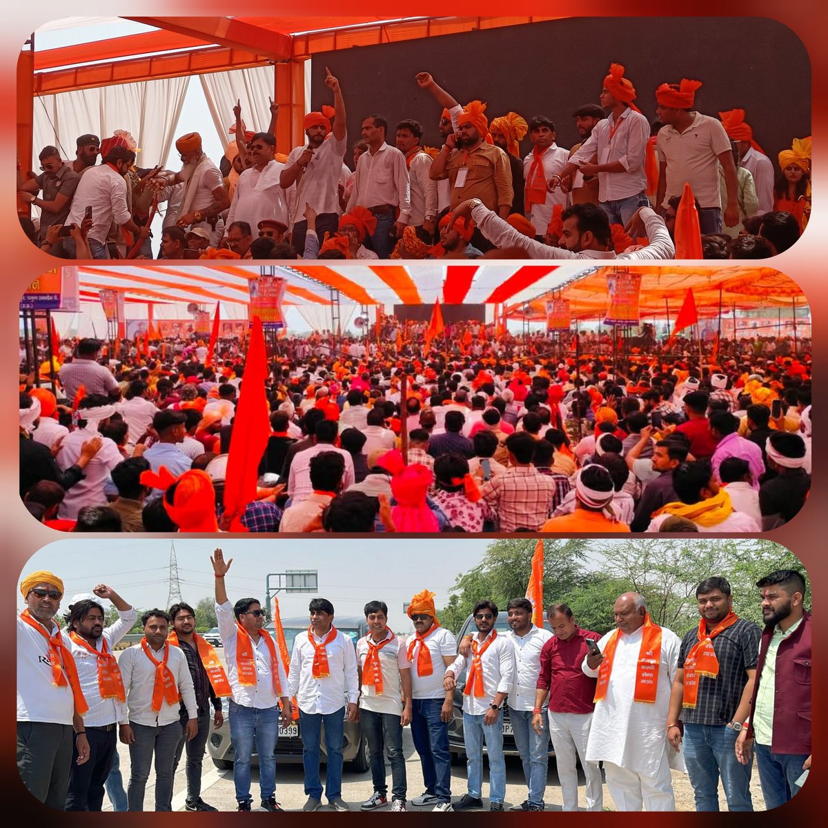 RajputPrasun's tweet photo. वीर शिरोमणि राणा सांगा जी के जयंती के अवसर पर आगरा में आयोजित रक्त स्वाभिमान सम्मेलन 🙏🙏 https://t.co/C8H6qBmTUJ