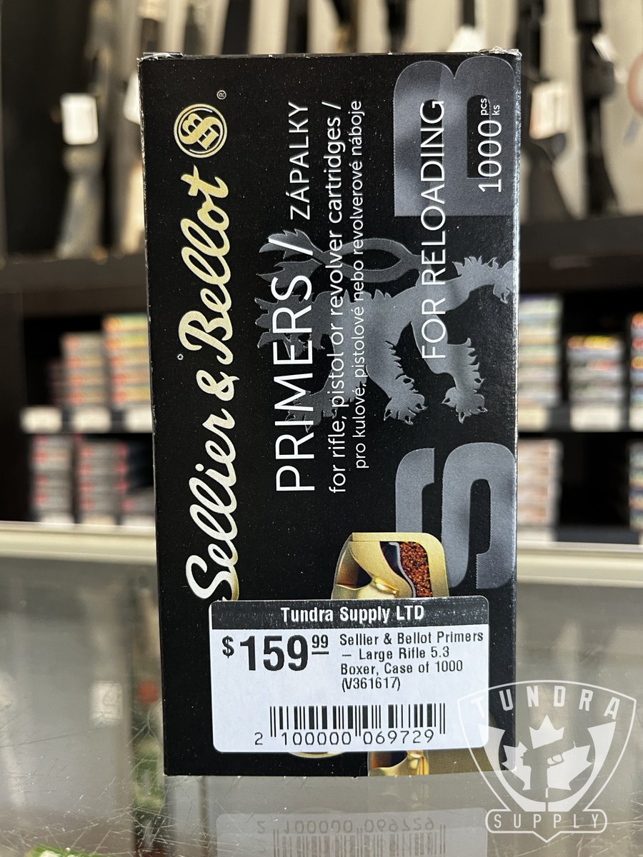 TundraSupply's tweet image. 💥 Sellier &amp;amp; Bellot Large Rifle Primers – In Stock Now! 💥
Reliable. Consistent. Ready for your next reload.

tundrasupply.ca/sellier-bellot…

#SellierAndBellot #PrimersInStock #ReloadingGear #LargeRiflePrimers #AmmoComponents