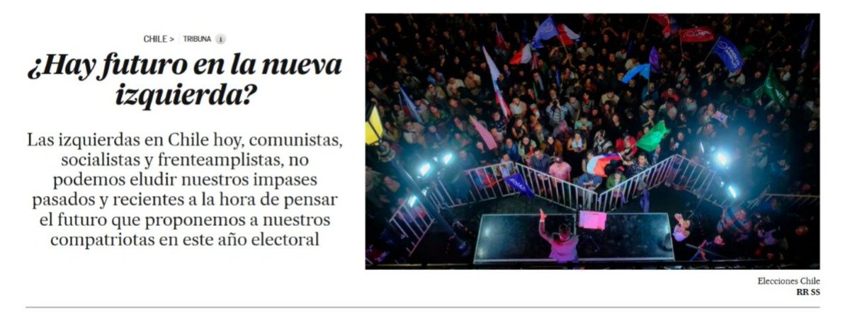 Dicen que las elecciones se tratan del futuro. 

Pero no es fácil hablar de futuro en un mundo incierto, con una crisis socioambiental de la envergadura de la actual, con los niveles de concentración de la riqueza que tenemos y con extremas derechas creciendo en distintos puntos