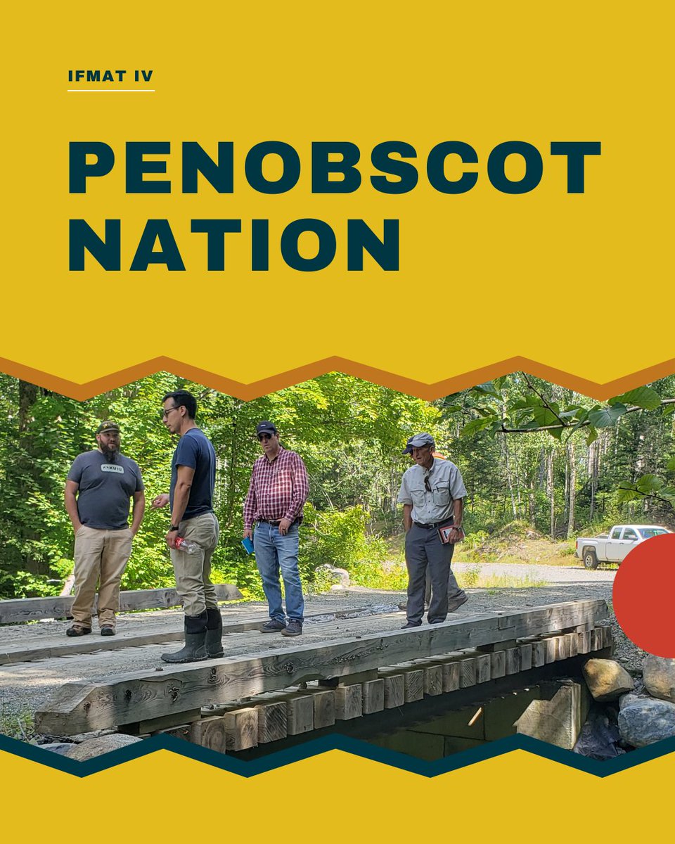 Intertribal_TC's tweet image. 🌲Exploring Tribal Forests: Penobscot Nation🌲 The Indian Forest Management Assessment Team toured 37 tribal forests, including meeting with forestry staff from Penobscot Nation in August 2022. Read the full IFMAT-IV report: online.flippingbook.com/view/719646412/ #IFMATIV #IndianCountry