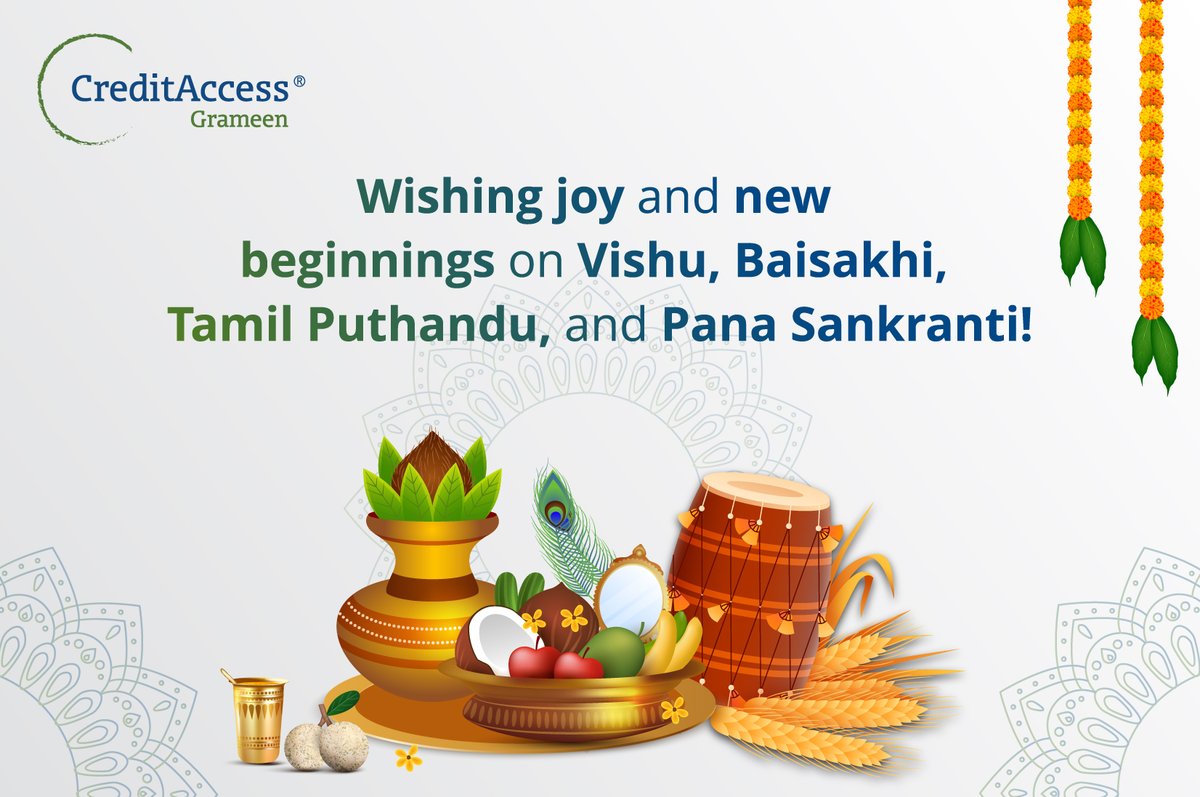 A day of culture, colour, and celebration across regions. Warm wishes on Vishu, Baisakhi, Tamil Puthandu, and Pana Sankranti! #FestiveIndia #NewBeginnings
