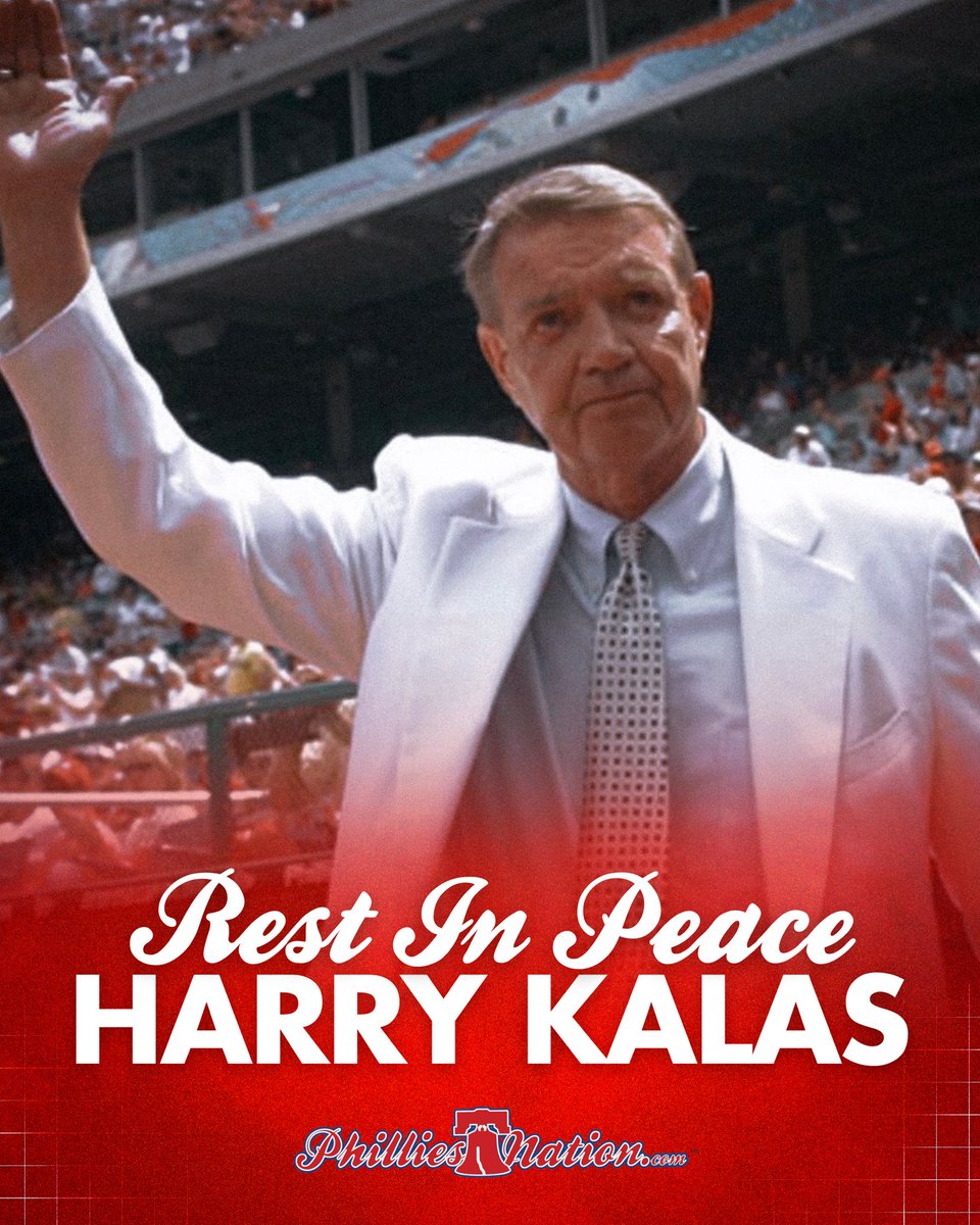PhilliesNation's tweet photo. RIP to our beloved Harry Kalas. Today marks the 16th anniversary of his passing. We miss you, Harry ❤️ https://t.co/vfFxQ0xePt