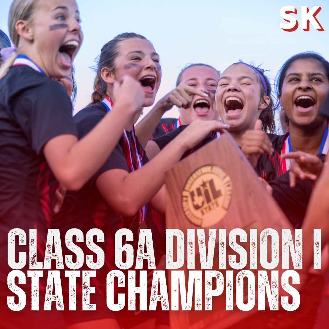 <a href="/CoppellCowgirls/">CoppellCowgirlSoccer</a> are the Class 6A Division I state champions after defeating @ltladycavssoccer, 6-2, in the warm 88 degree Saturday afternoon in Georgetown. #CoppellinFocus