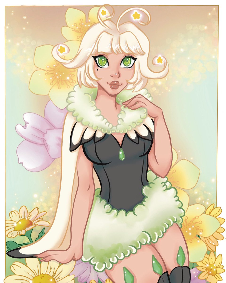 magicpotionart's tweet photo. I can’t decide which background I like, so have all of them. Happy Easter everyone, I’m on my holidays! https://t.co/08gkRIlnzf