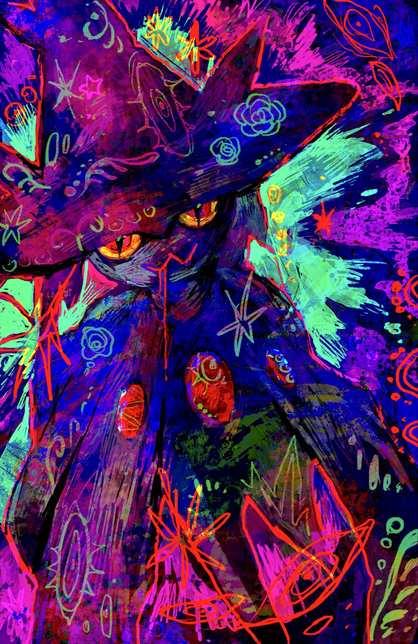 ひかりろこ⌇オルゴナイトアート🎨 | 銀河みたいな目を持つ龍