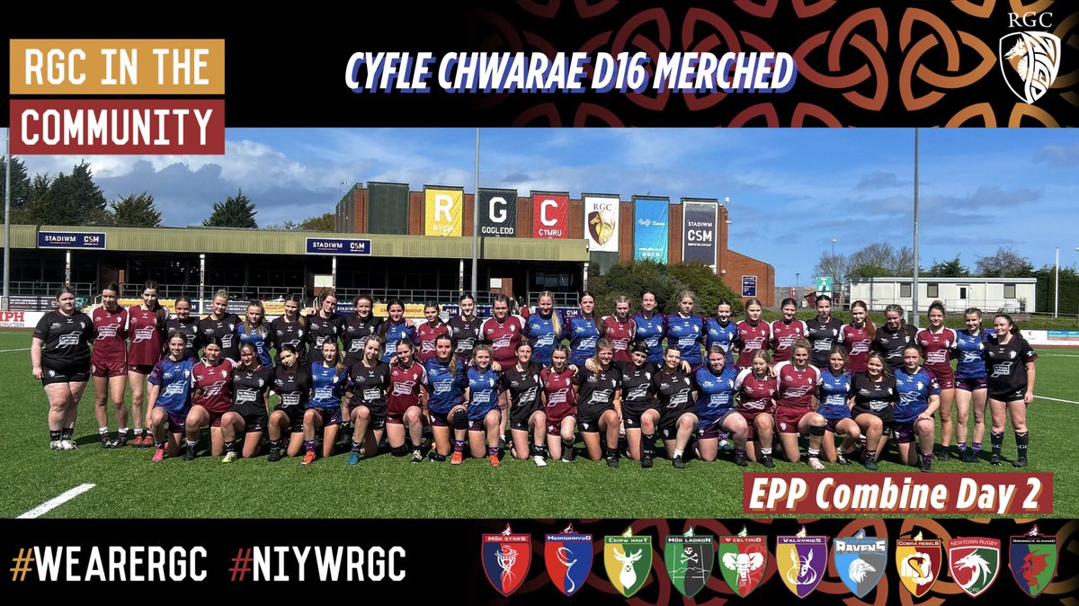 RGCCymuned's tweet photo. U16 Girls EPP Combine Day 2

Well done to everyone that took part in day 2 of the EPP Combine today! A talented group of players who finished the 6-week block with some excellent rugby and smiles on faces!🔥

#MerchedYnRygbi #WeAreRGC https://t.co/xEKR5howZP