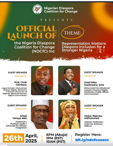 ndcchange's tweet photo. Meet our Guest Speakers!We’re honored to have Prof. Chidi Odinkalu, Chief Mike Ozekhome SAN, Alhaji Yahaya Ndu, and Hajiya Naja’atu Mohammed share their expertise. #NDCfCLaunch https://t.co/yh676456GM